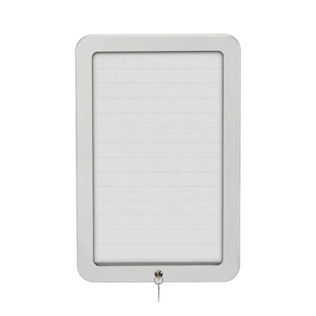 United Visual Products Sliding Door Indoor Enclosed Corkboard, 9 UV9030ACSH-GOLD-CORK